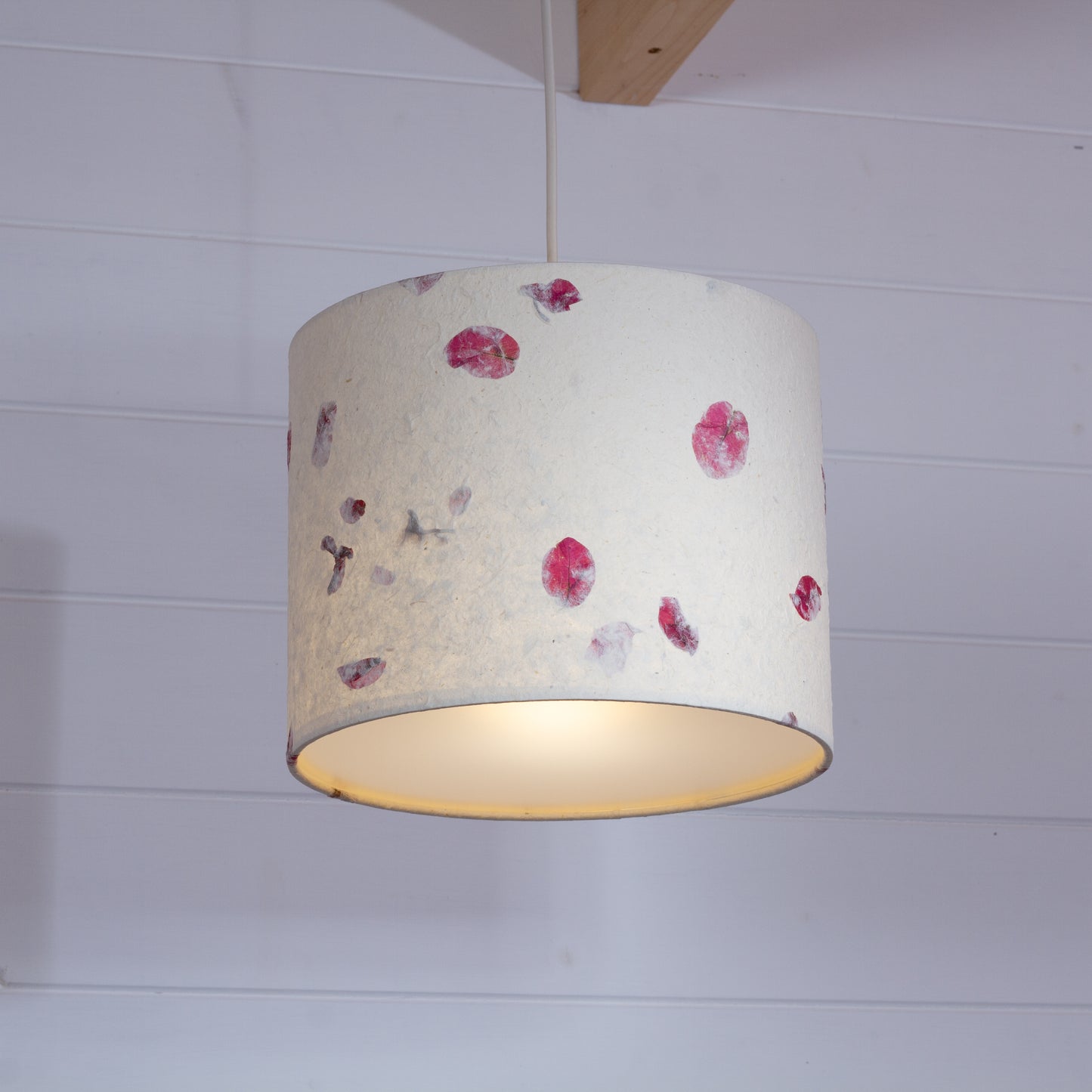 Drum Lamp Shade - P33 - Rose Petals, 25cm x 20cm