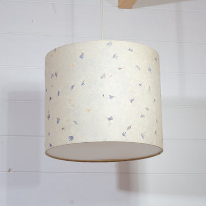 Drum Lamp Shade - P34 - Cornflower Petals, 30cm(d) x 25cm(h)