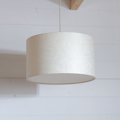 Drum Lamp Shade - P54 - Natural Lokta, 35cm(d) x 20cm(h)