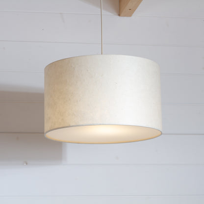 Drum Lamp Shade - P54 - Natural Lokta, 35cm(d) x 20cm(h)