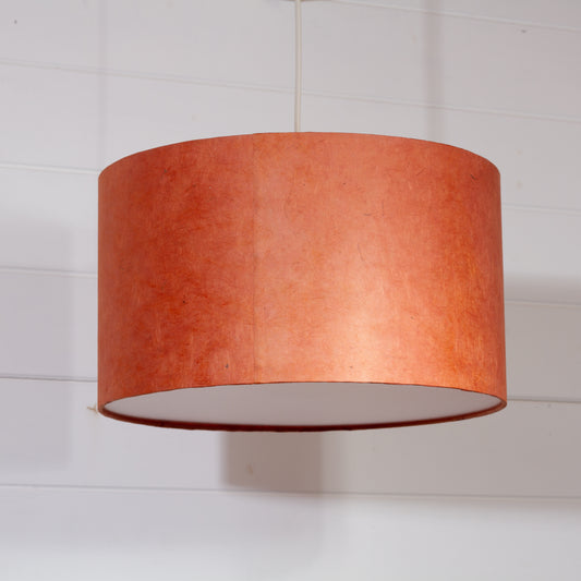 Drum Lamp Shade - P63 - Terracotta Lokta, 35cm(d) x 20cm(h)