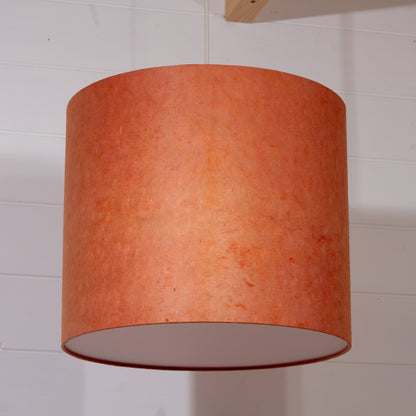 Drum Lamp Shade - P63 - Terracotta Lokta, 35cm(d) x 30cm(h)