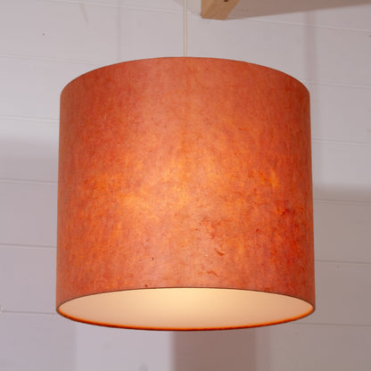 Drum Lamp Shade - P63 - Terracotta Lokta, 35cm(d) x 30cm(h)