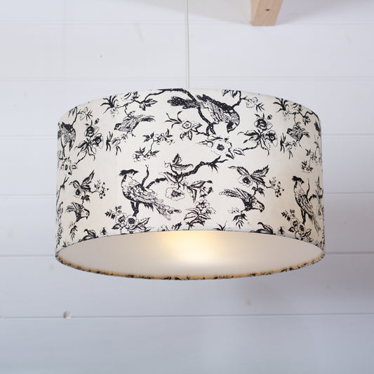 Drum Lamp Shade - P41 - Oriental Birds, 40cm(d) x 20cm(h)