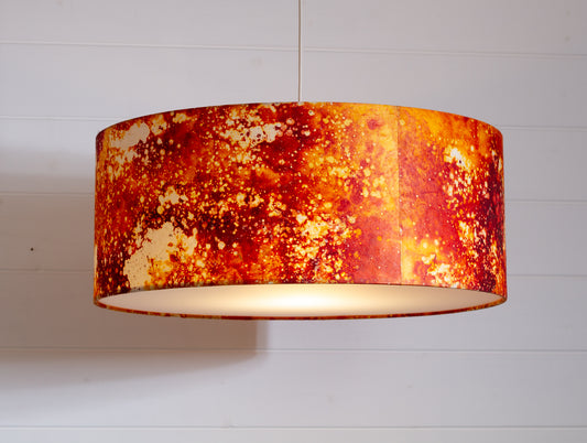 Drum Lamp Shade - B112 ~ Batik Lava, 50cm(d) x 20cm(h)
