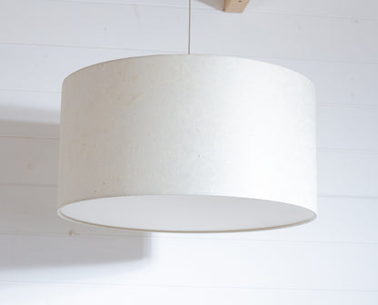 Drum Lamp Shade - P54 - Natural Lokta, 50cm(d) x 25cm(h)