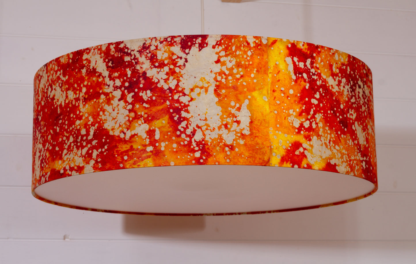 Drum Lamp Shade - B112 ~ Batik Lava, 60cm(d) x 20cm(h)