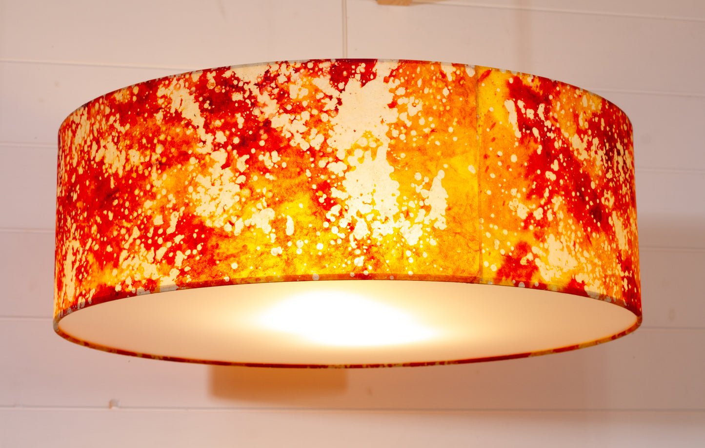 Drum Lamp Shade - B112 ~ Batik Lava, 60cm(d) x 20cm(h)