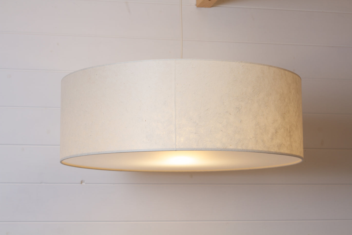 Drum Lamp Shade - P54 - Natural Lokta, 60cm(d) x 20cm(h)