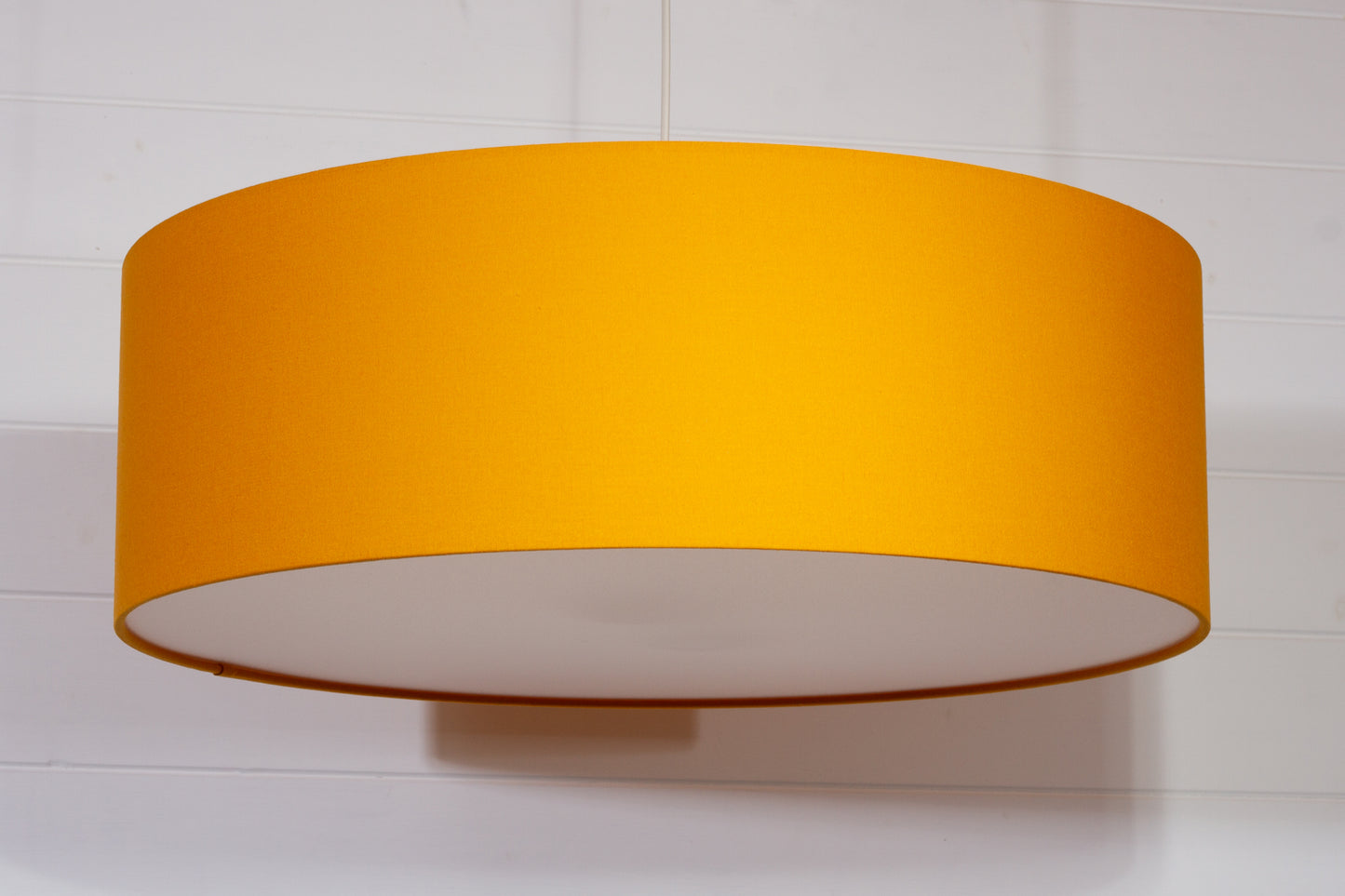 Drum Lamp Shade - F180 ~ Yellow Ochre, 60cm(d) x 20cm(h)