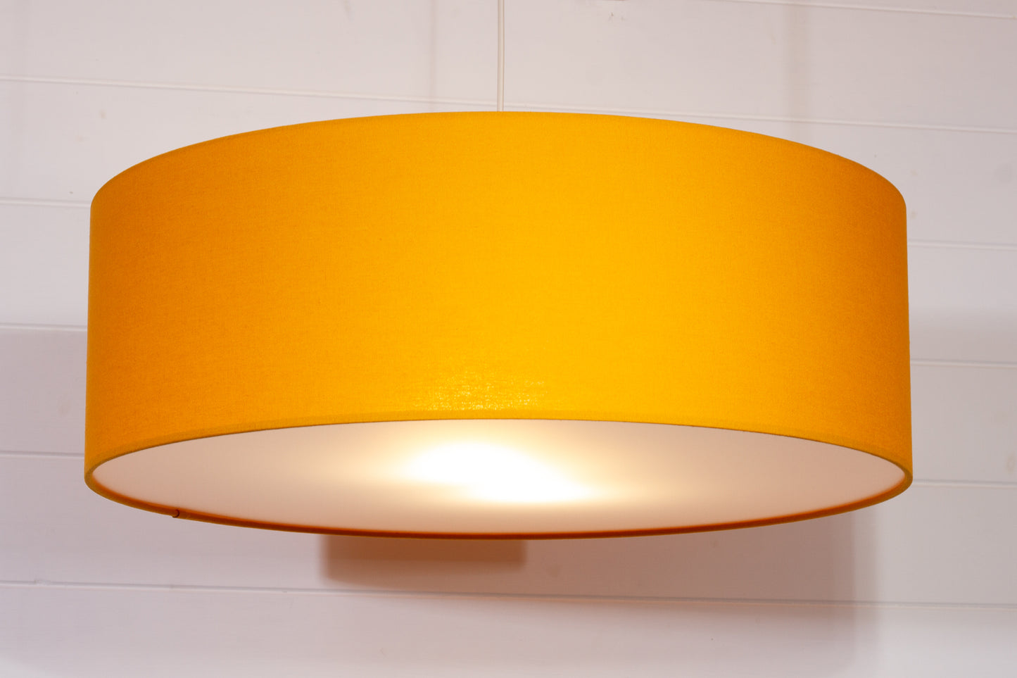 Drum Lamp Shade - F180 ~ Yellow Ochre, 60cm(d) x 20cm(h)