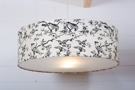 Drum Lamp Shade - P41 - Oriental Birds, 60cm(d) x 20cm(h)