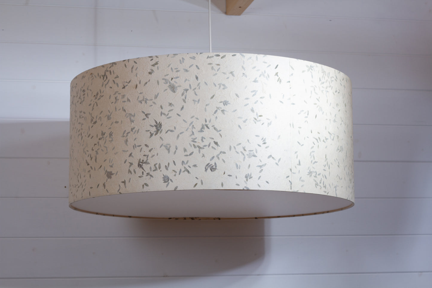 Drum Lamp Shade - P95 - Little Leaves, 70cm(d) x 30cm(h)