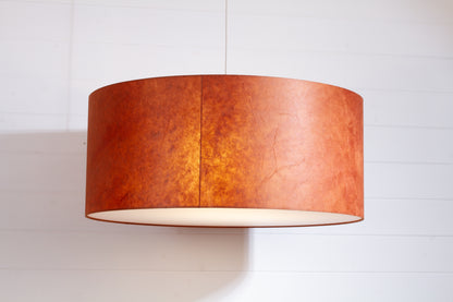 Drum Lamp Shade - P63 - Terracotta Lokta, 70cm(d) x 30cm(h)