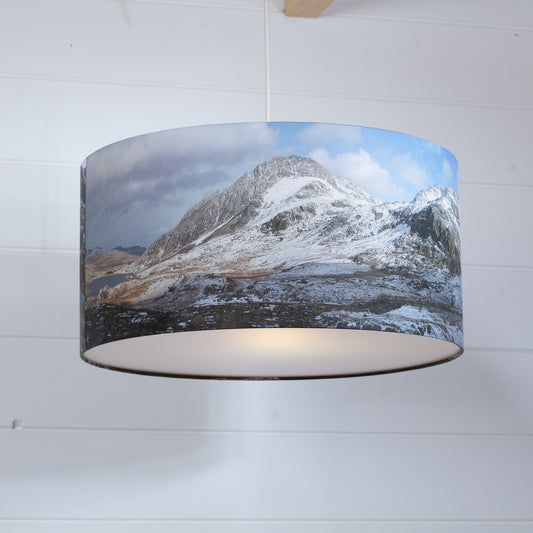 Cwm Idwal & Tryfan Landscape Drum Lamp Shade ~ 40cm(d) x 20cm(h)