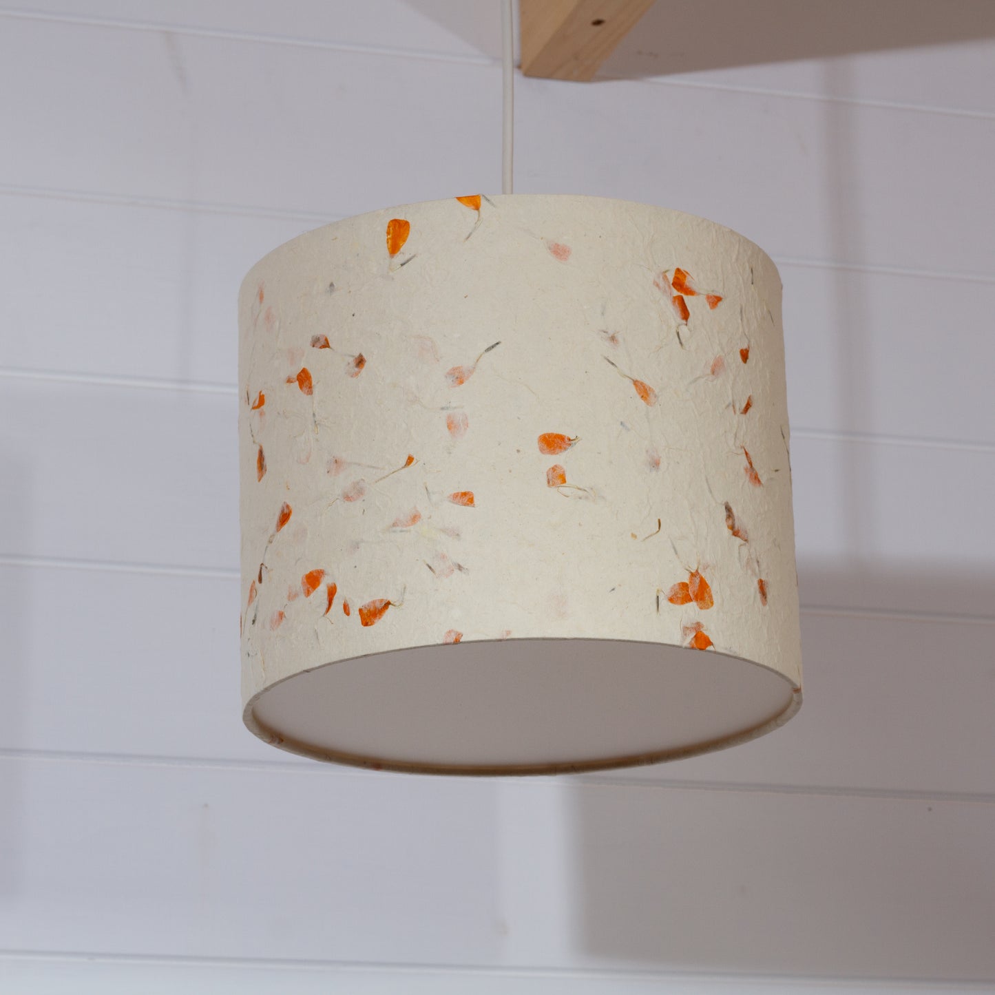 Drum Lamp Shade - P32 - Marigold Petals, 30cm(d) x 25cm(h)