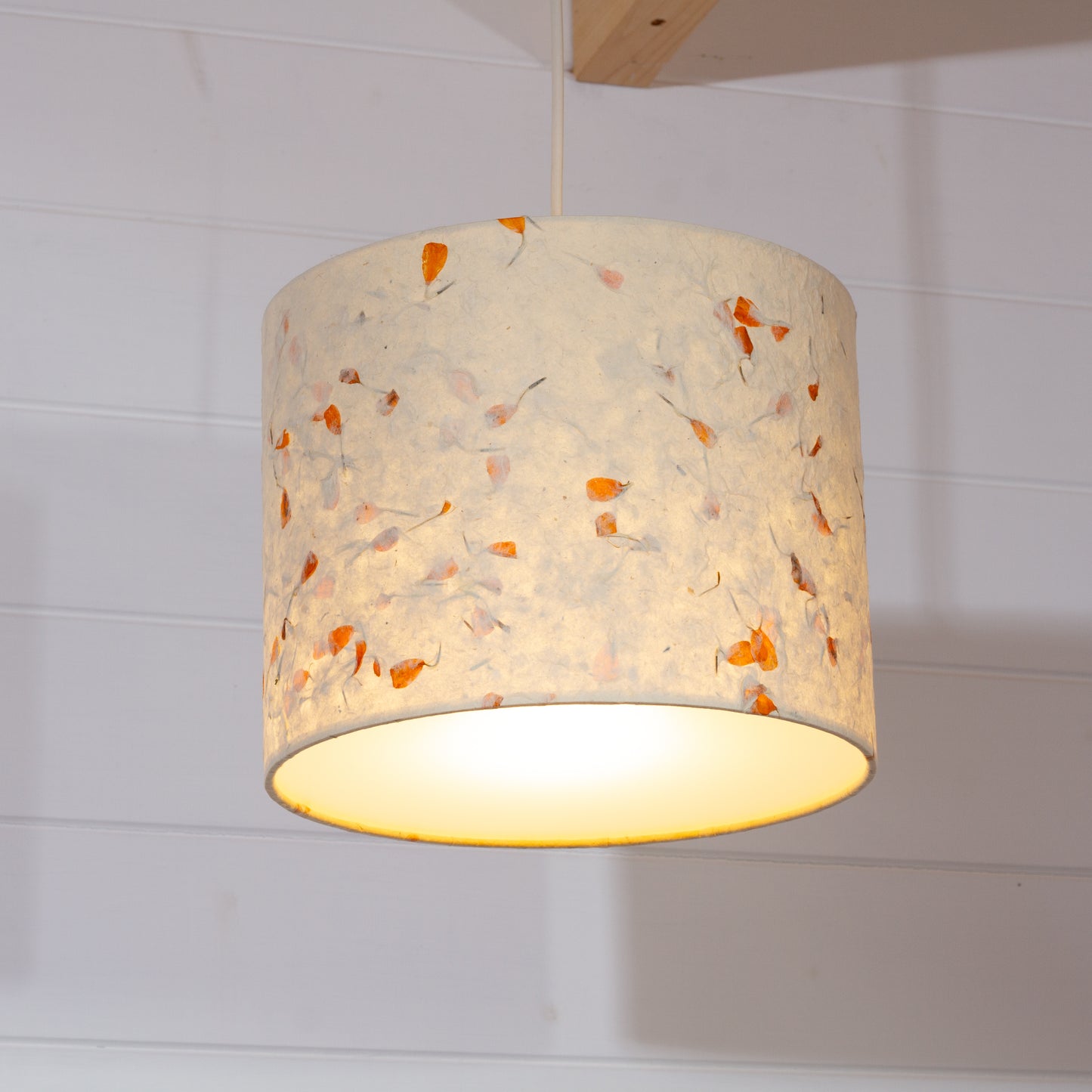 Drum Lamp Shade - P32 - Marigold Petals, 30cm(d) x 25cm(h)