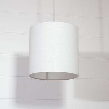 Drum Lamp Shade - F165 ~ Cream Linen, 20cm(d) x 20cm(h)