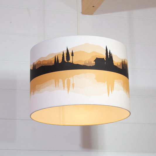 Landscape Reflection #3 Print Drum Lamp Shade 30cm(d) x 20cm(h) - 9 Colour Options