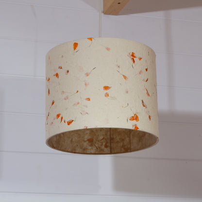 Drum Lamp Shade - P32 - Marigold Petals, 30cm(d) x 25cm(h)