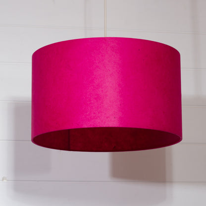Drum Lamp Shade - P57 - Hot Pink Lokta, 35cm(d) x 20cm(h)