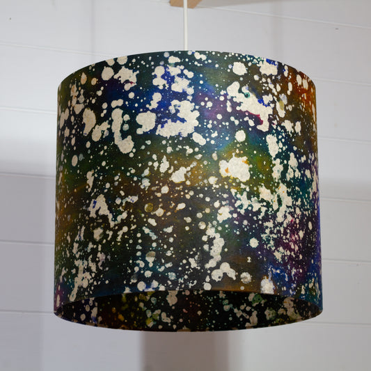 Drum Lamp Shade - B109 ~ Batik Galaxy, 35cm(d) x 30cm(h)