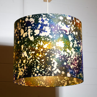 Drum Lamp Shade - B109 ~ Batik Galaxy, 35cm(d) x 30cm(h)