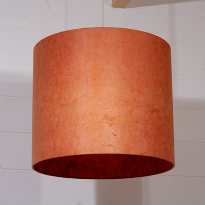 Drum Lamp Shade - P63 - Terracotta Lokta, 35cm(d) x 30cm(h)