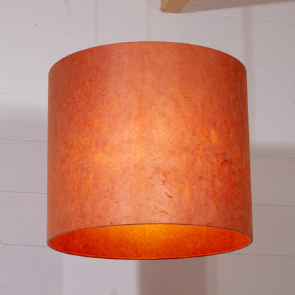 Drum Lamp Shade - P63 - Terracotta Lokta, 35cm(d) x 30cm(h)