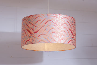 Drum Lamp Shade - W09 ~ Peach Hills, 40cm(d) x 20cm(h)