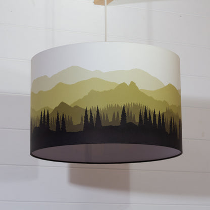 Landscape #4 Print Drum Lamp Shade 40cm(d) x 25cm(h) - 9 Colour Options