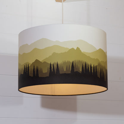 Landscape #4 Print Drum Lamp Shade 40cm(d) x 25cm(h) - 9 Colour Options