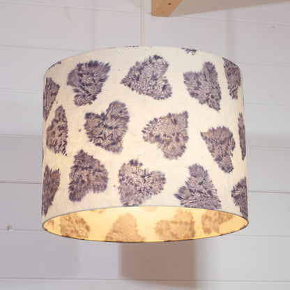 Drum Lamp Shade - B130 ~ Soft Hearts Lavender, 40cm(d) x 30cm(h)
