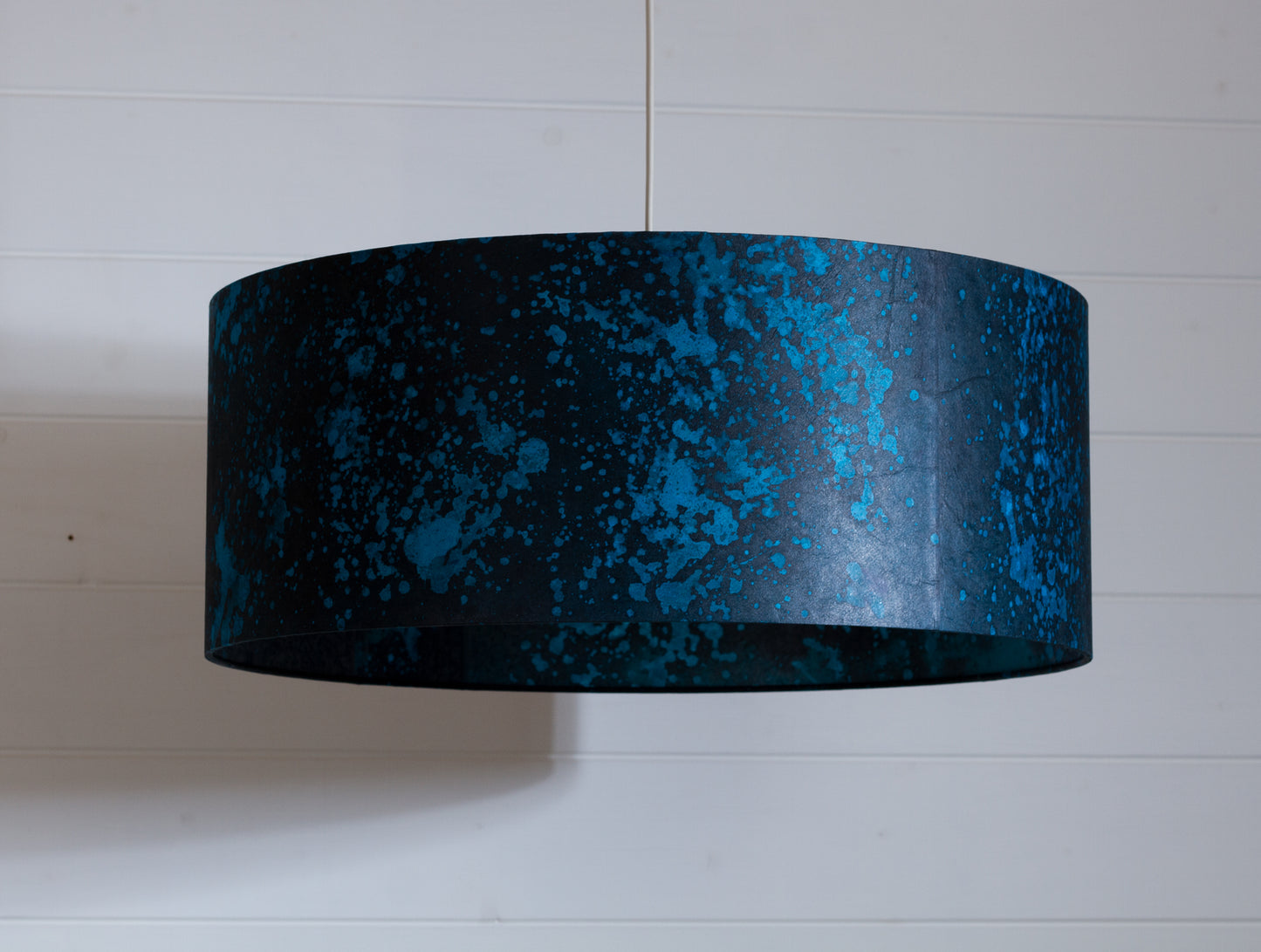 Drum Lamp Shade - B134 ~ Sea Sparkle, 50cm(d) x 20cm(h)