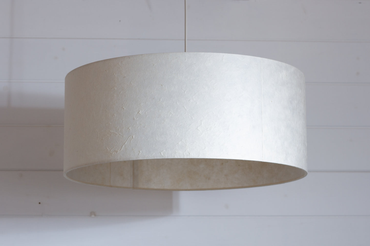 Drum Lamp Shade - P54 - Natural Lokta, 50cm(d) x 20cm(h)