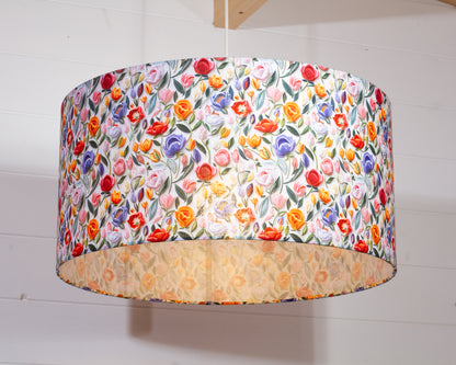 Drum Lamp Shade - F150 ~ Tulip Stems, 50cm(d) x 25cm(h)
