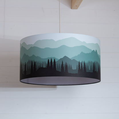 Landscape #4 Print Drum Lamp Shade 50cm(d) x 25cm(h) - 7 Colour Options