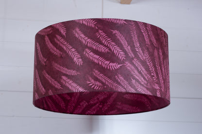 Drum Lamp Shade - P25 - Resistance Dyed Pink Fern, 50cm(d) x 25cm(h)