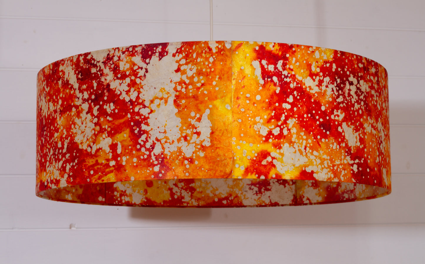 Drum Lamp Shade - B112 ~ Batik Lava, 60cm(d) x 20cm(h)