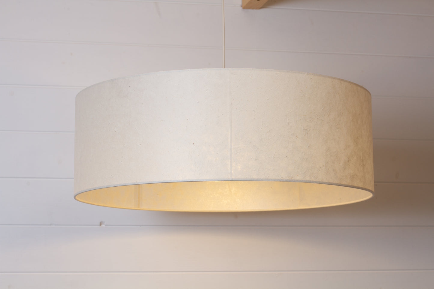 Drum Lamp Shade - P54 - Natural Lokta, 60cm(d) x 20cm(h)