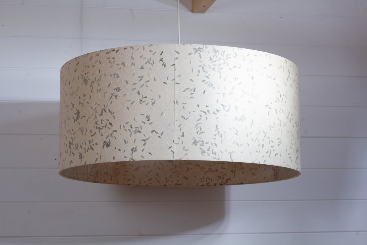 Drum Lamp Shade - P95 - Little Leaves, 70cm(d) x 30cm(h)