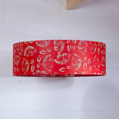 Drum Lamp Shades 60cm(d) x 20cm(h) ~ B118 Batik Peony Red