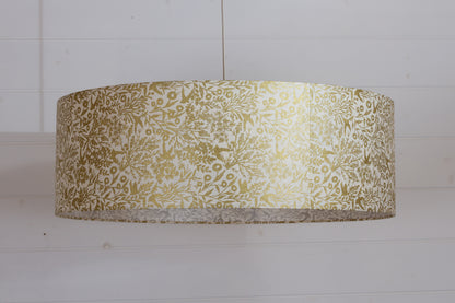 Drum Lamp Shade - B135 ~ Gold Birds, 60cm(d) x 20cm(h)