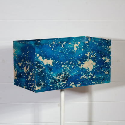 Rectangle Lamp Shade - B113 ~ Batik Ocean Blues, 40cm(w) x 20cm(h) x 20cm(d)