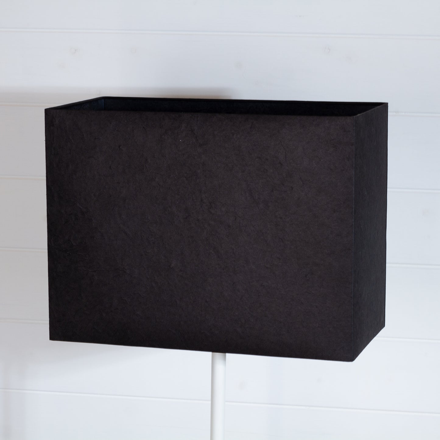 Rectangle Lamp Shade - P55 - Black Lokta, 40cm(w) x 30cm(h) x 20cm(d)