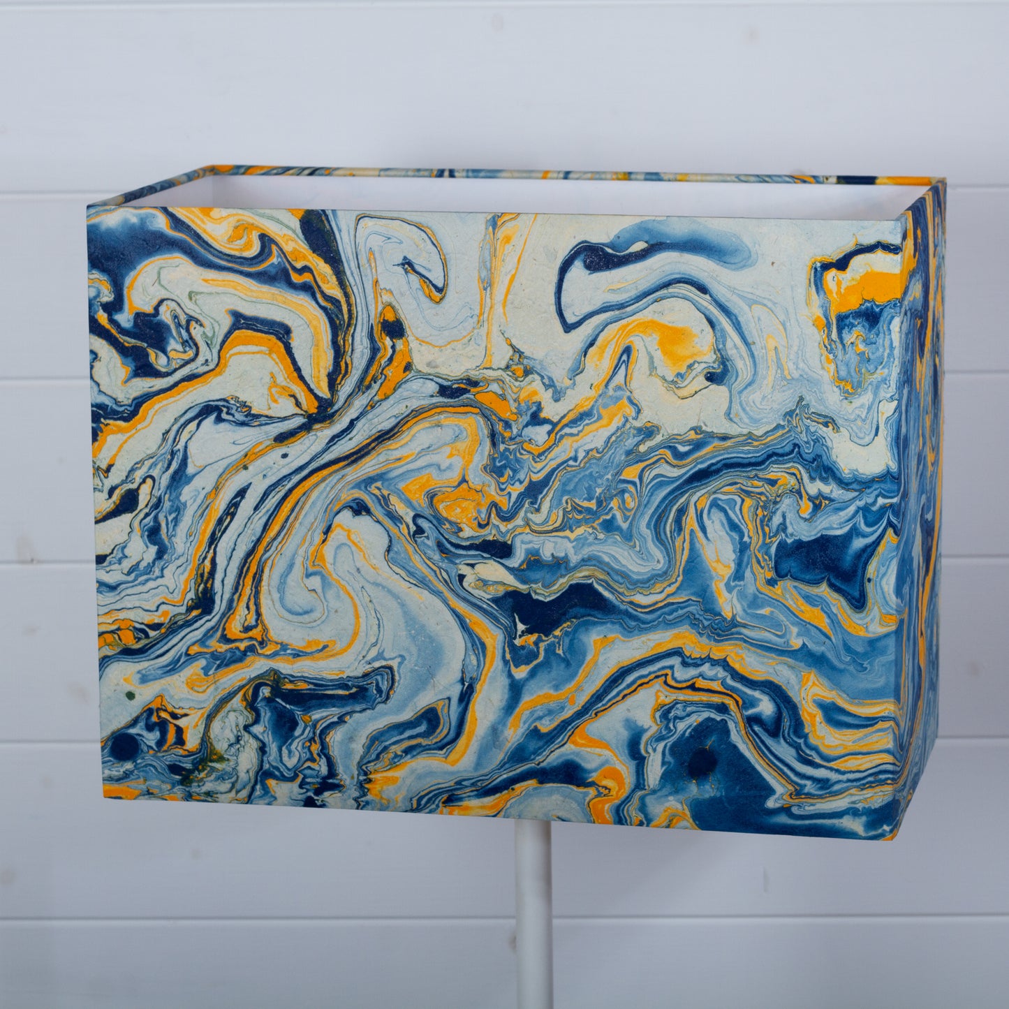 Rectangle Lamp Shade - B139 ~ Coastline Marble, 40cm(w) x 30cm(h) x 20cm(d)