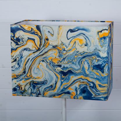 Rectangle Lamp Shade - B139 ~ Coastline Marble, 40cm(w) x 30cm(h) x 20cm(d)