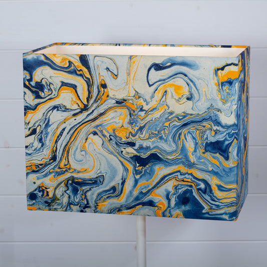 Rectangle Lamp Shade - B139 ~ Coastline Marble, 40cm(w) x 30cm(h) x 20cm(d)