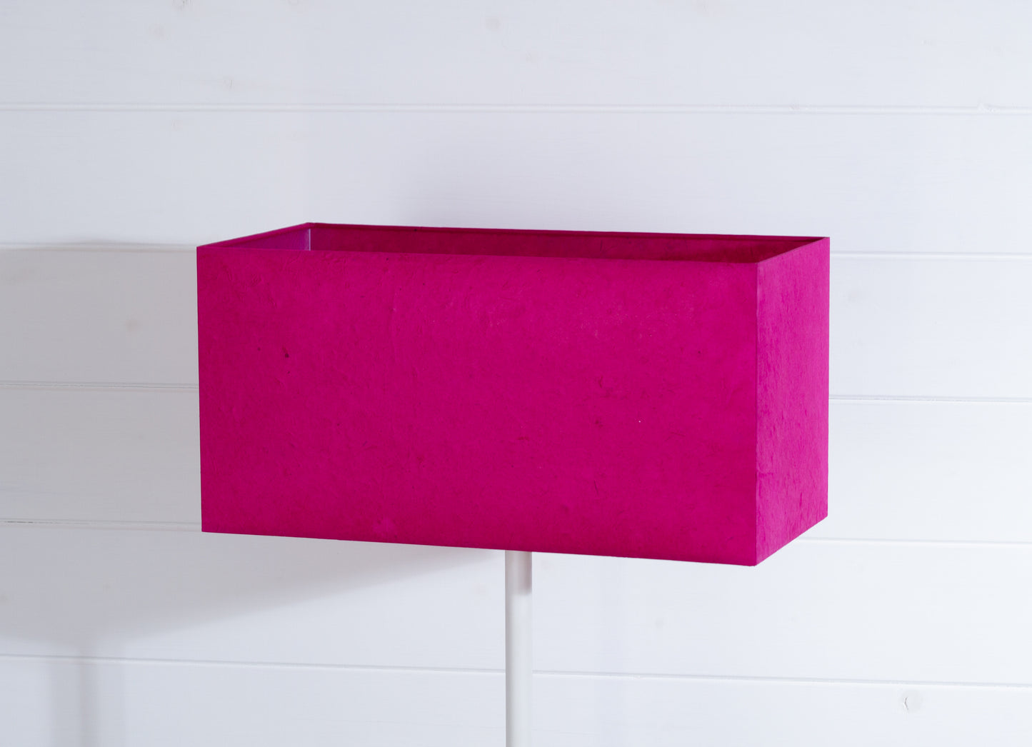Rectangle Lamp Shade - P57 - Hot Pink Lokta, 40cm(w) x 20cm(h) x 20cm(d)