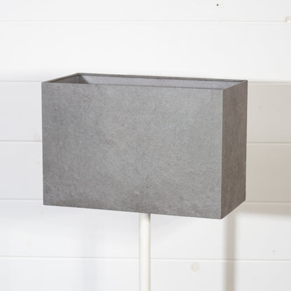 Rectangle Lamp Shade - P53 - Pewter Grey, 30cm(w) x 20cm(h) x 15cm(d)